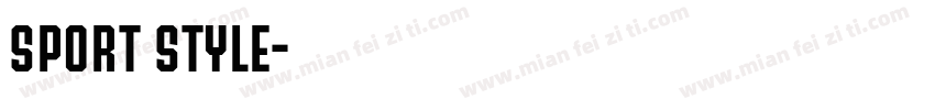 sport style字体转换